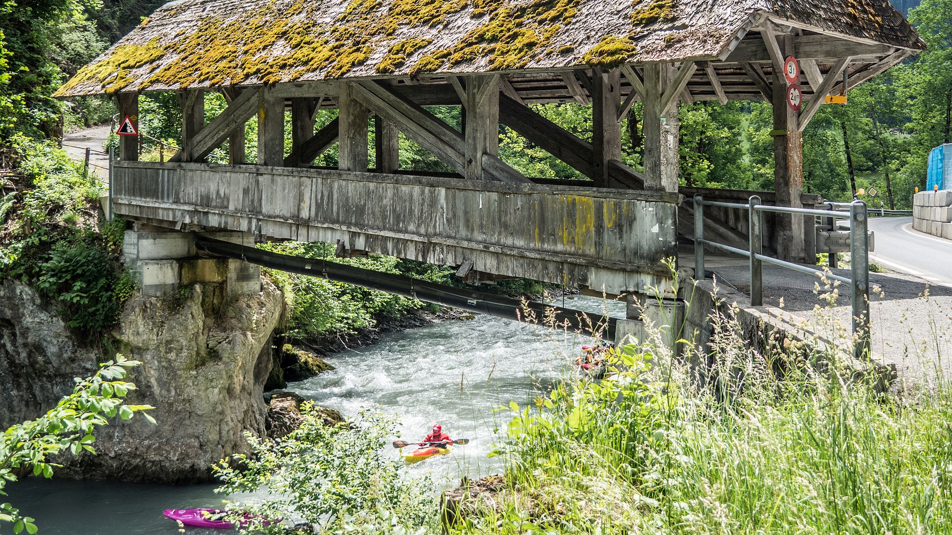 Kajak, Fluss Simme, Abschnitt Boltingen - Erlenbach