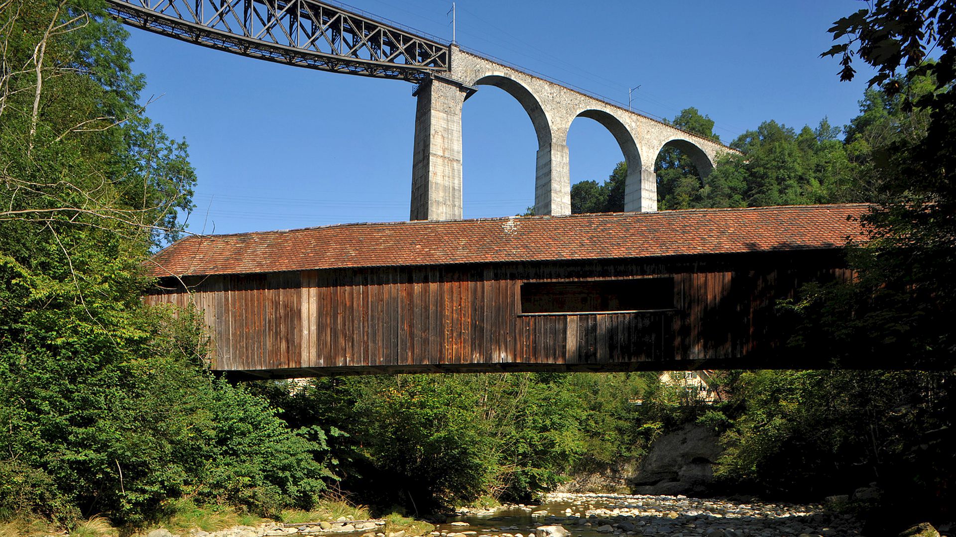Kajak, Fluss Urnäsch, Abschnitt Hundwiler Brücke - St. Gallen (Untere Schlucht)