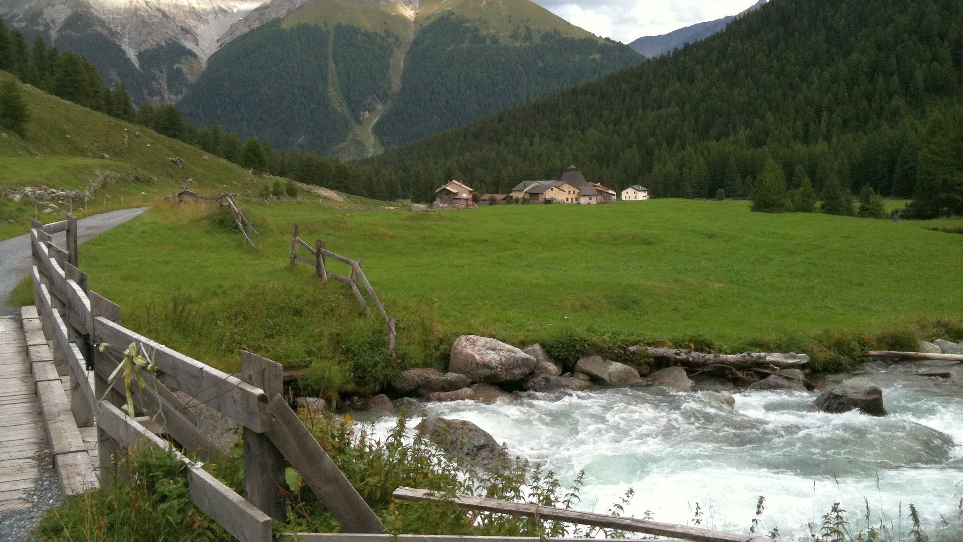 Kajak, Fluss Vallember, Abschnitt Punt da Splü - Inn (Standardstrecke)