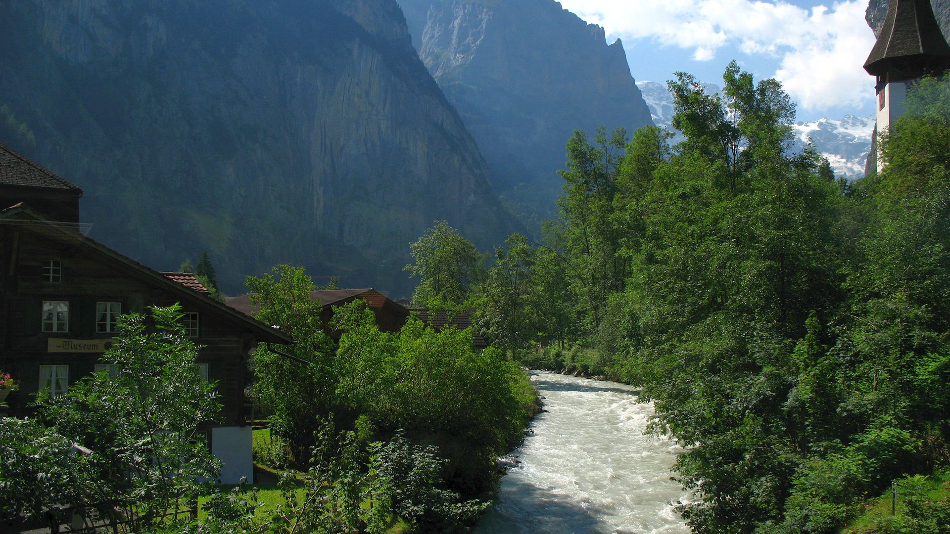 Kajak, Fluss Weisse Lütschine, Abschnitt Lauterbrunnen - Zweilütschinen