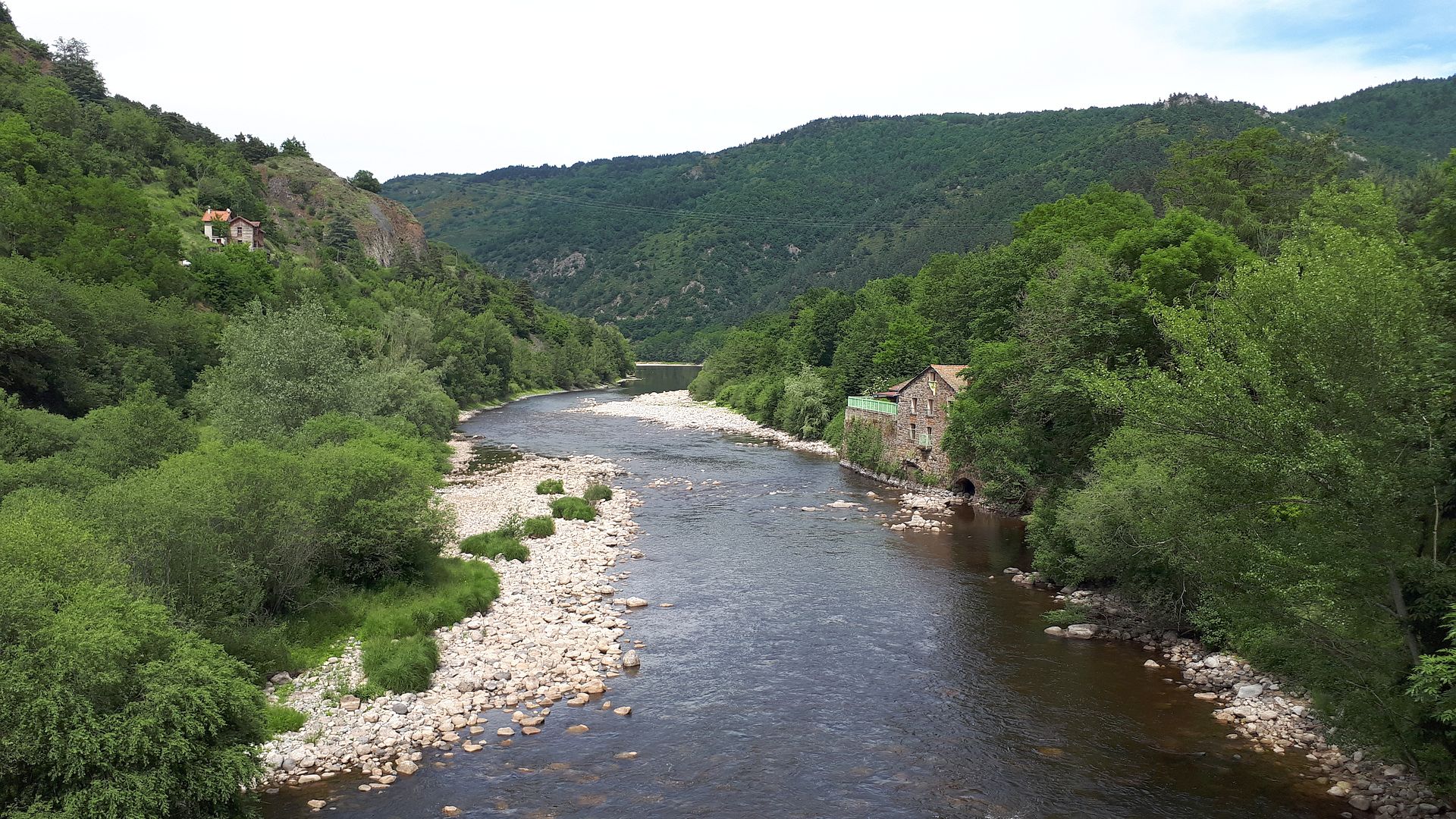 Kajak, Fluss Allier, Abschnitt Chapeauroux - Pont d