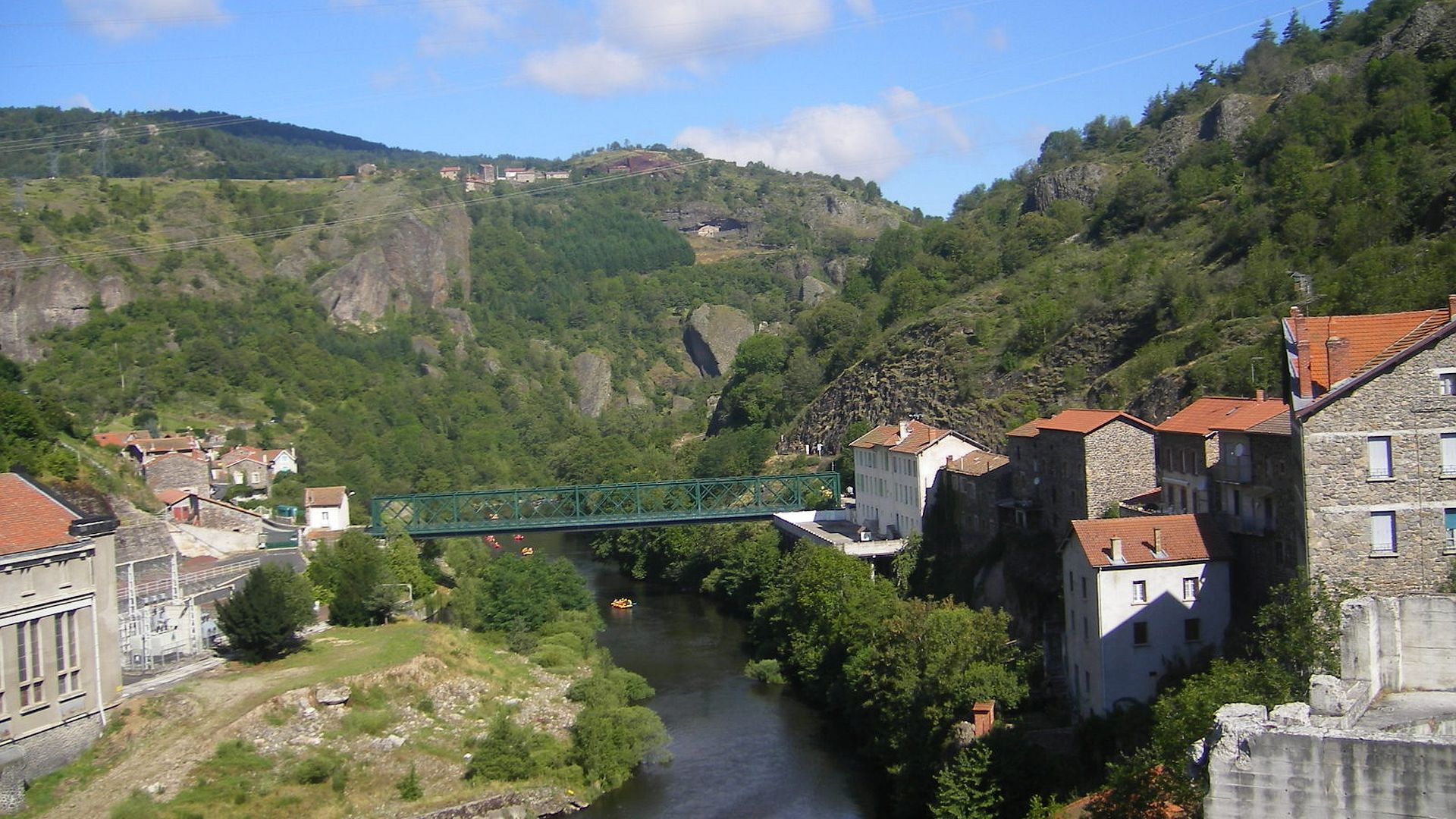 Kajak, Fluss Allier, Abschnitt Monistrol - Prades