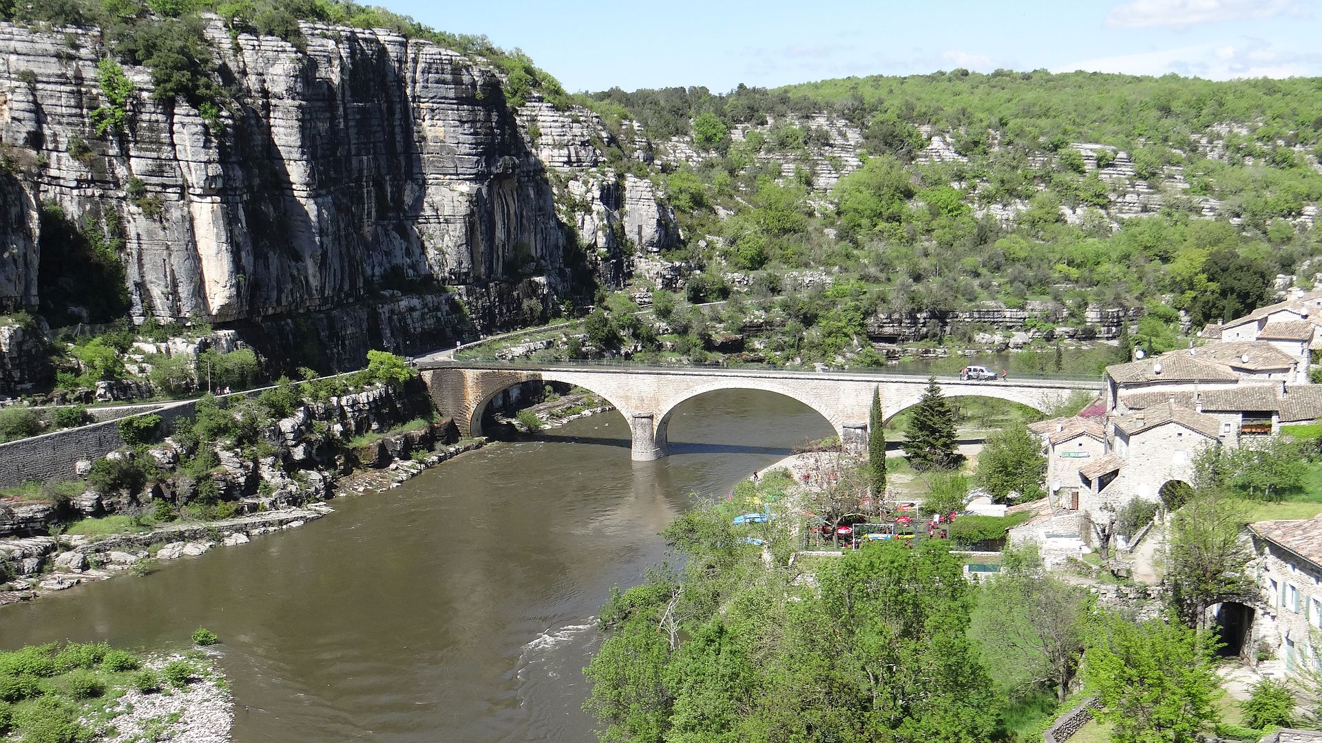 Kajak, Fluss Ardèche, Abschnitt Balazuc - Pradons