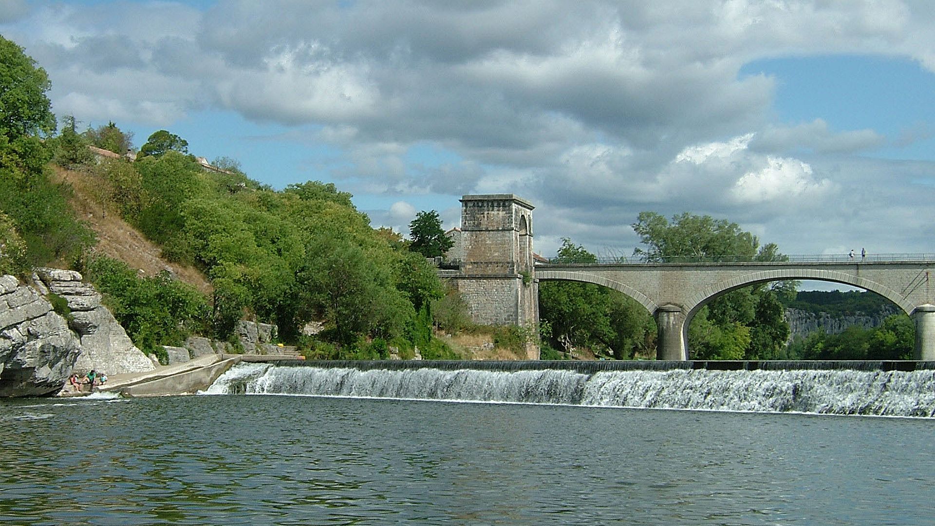 Kajak, Fluss Ardèche, Abschnitt Pradons - La Dique