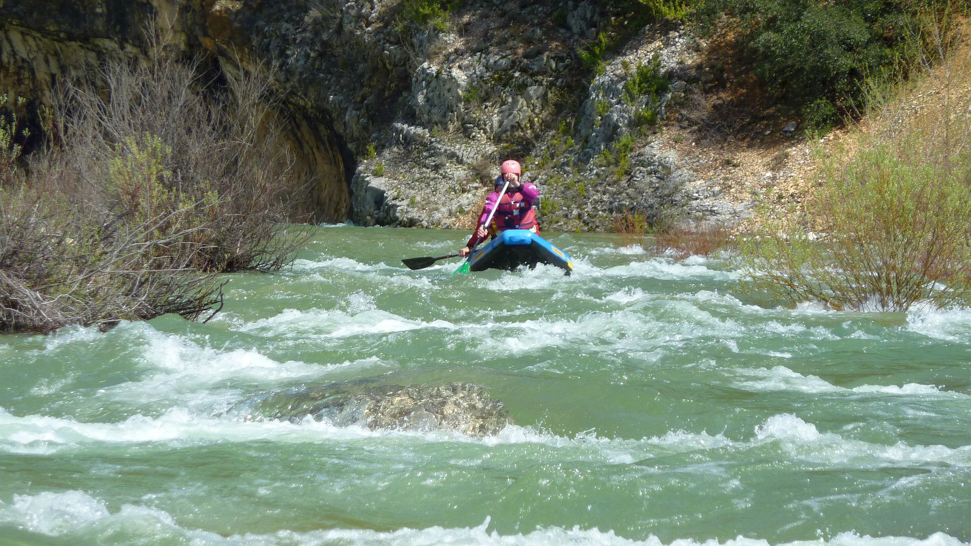 Kajak, Fluss Ibie, Abschnitt St. Maurice - Les Salelles (Oberlauf)