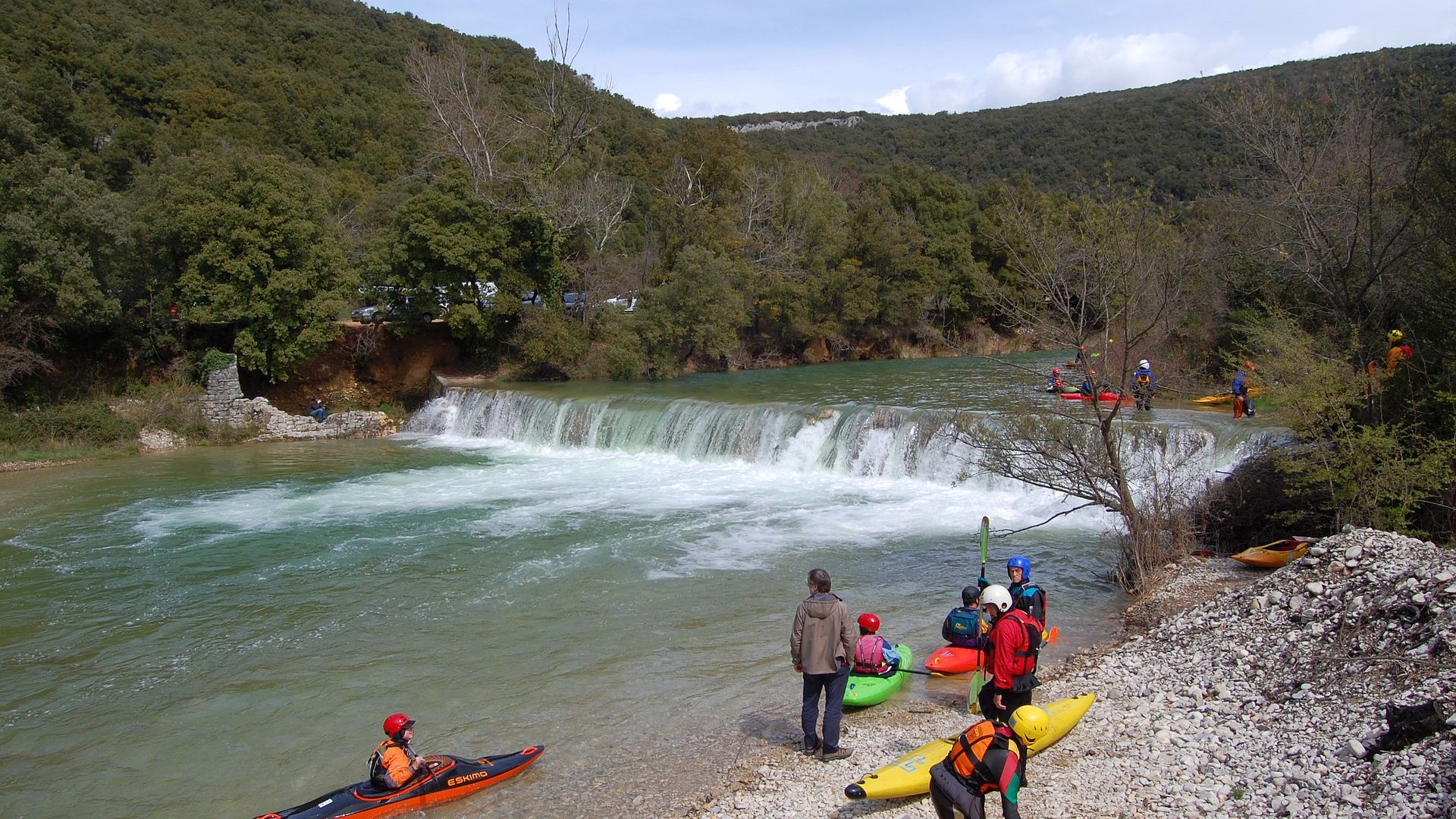 Kajak, Fluss Ibie, Abschnitt Les Salelles - Ardeche (Unterlauf)