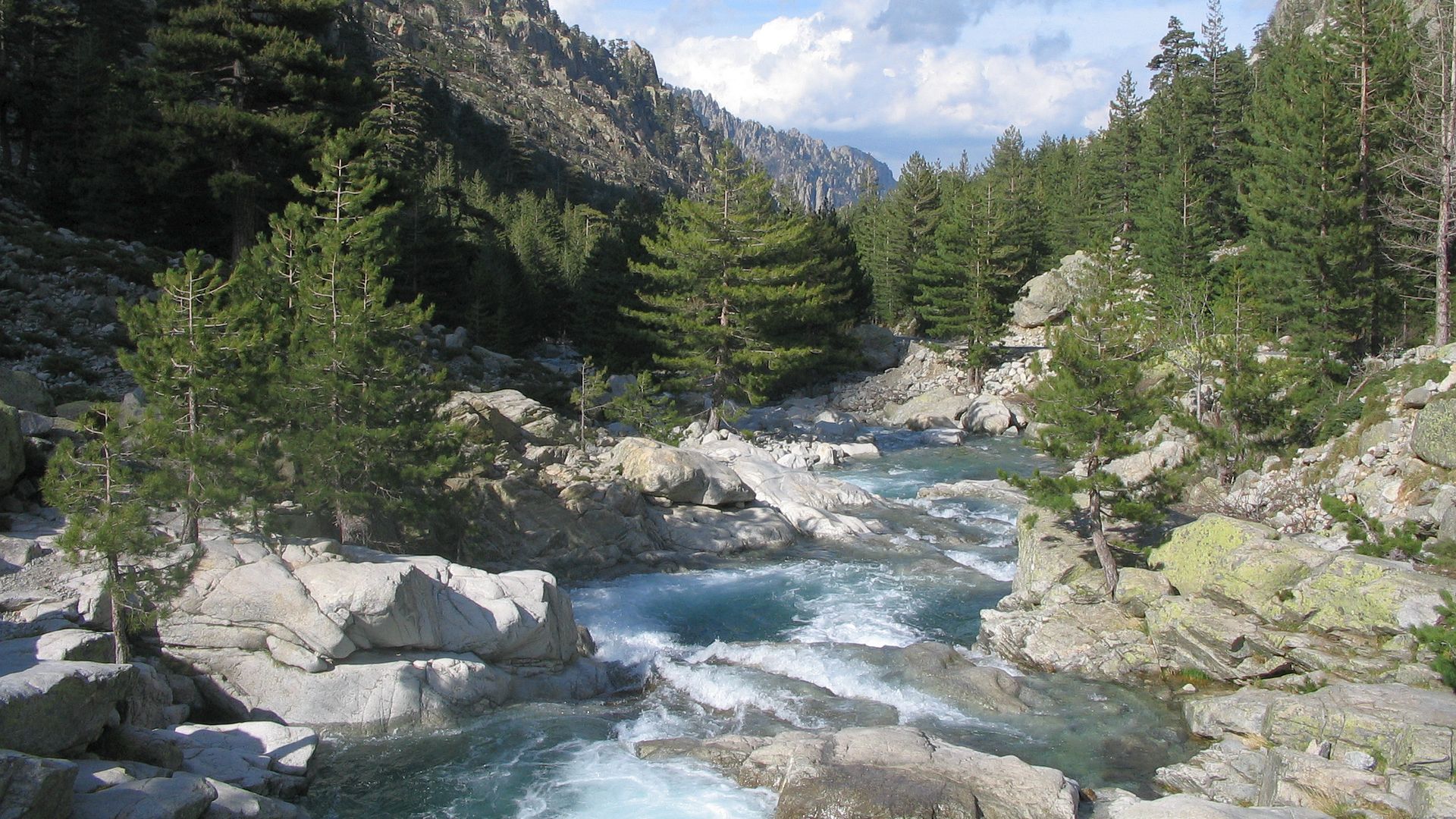 Kajak, Fluss Restonica, Abschnitt Bergerie de Grotelle - Corte