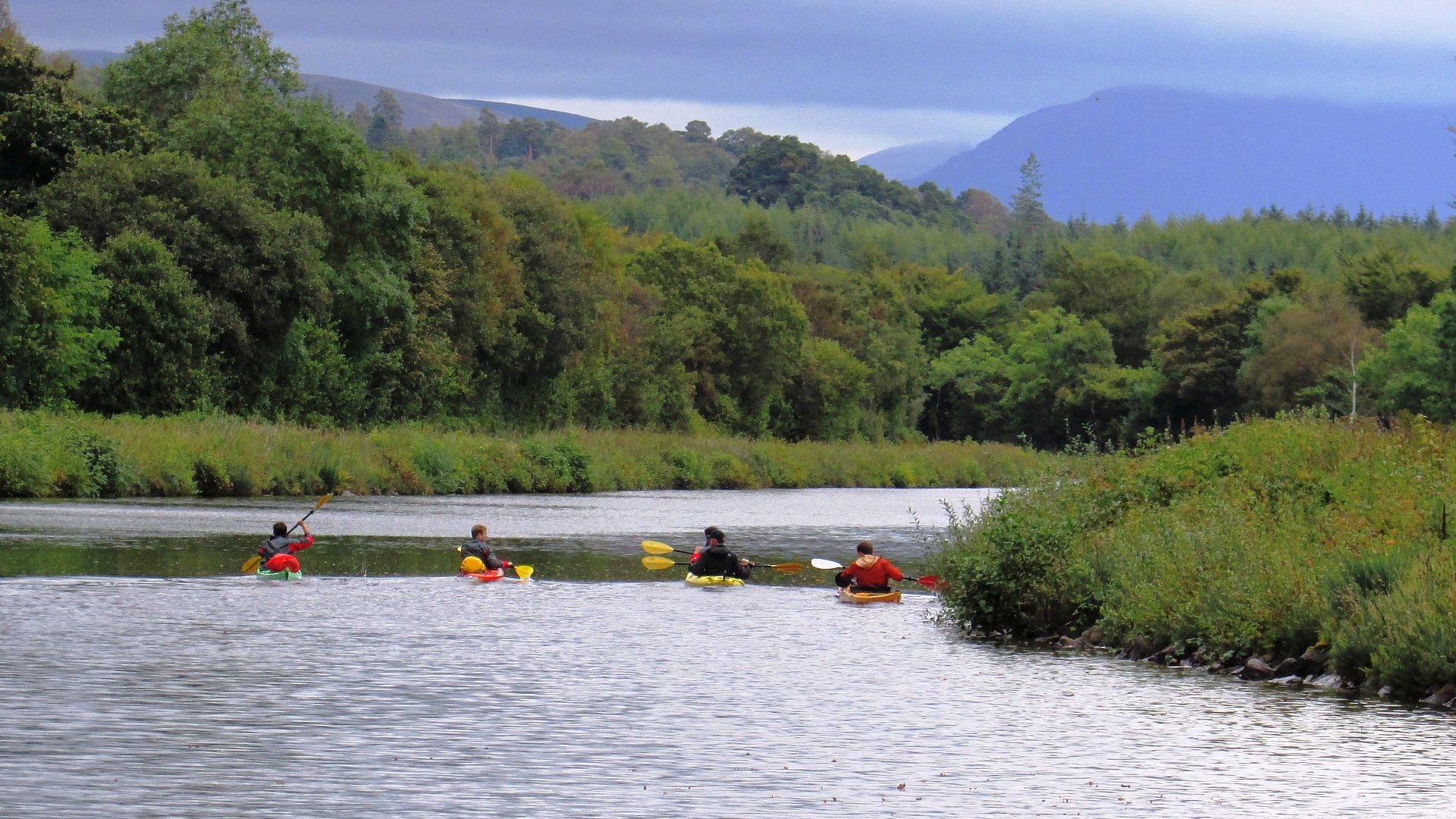 Kajak, Fluss Caledonian Canal, Abschnitt Fort William - Loch Lochy