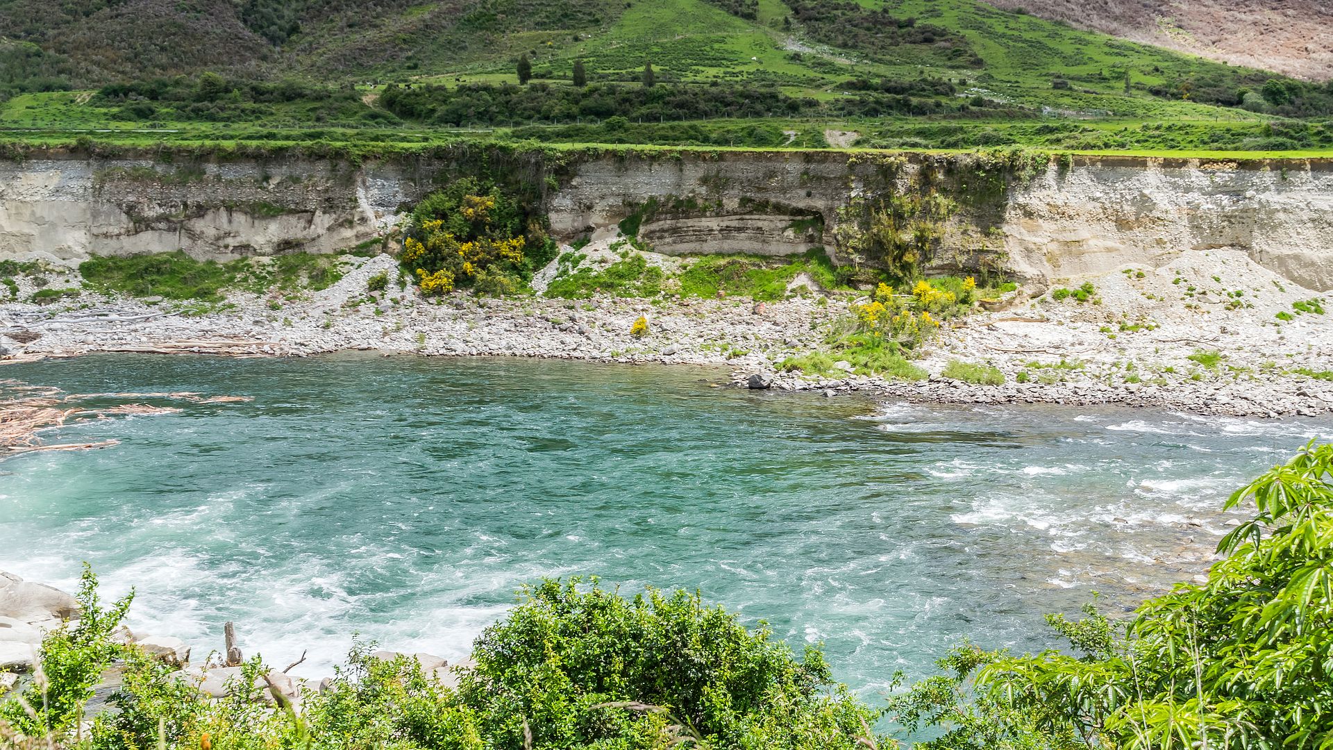 Kajak, Fluss Maruia River, Abschnitt Warwick River - Ruffe Creek (Standardstrecke)
