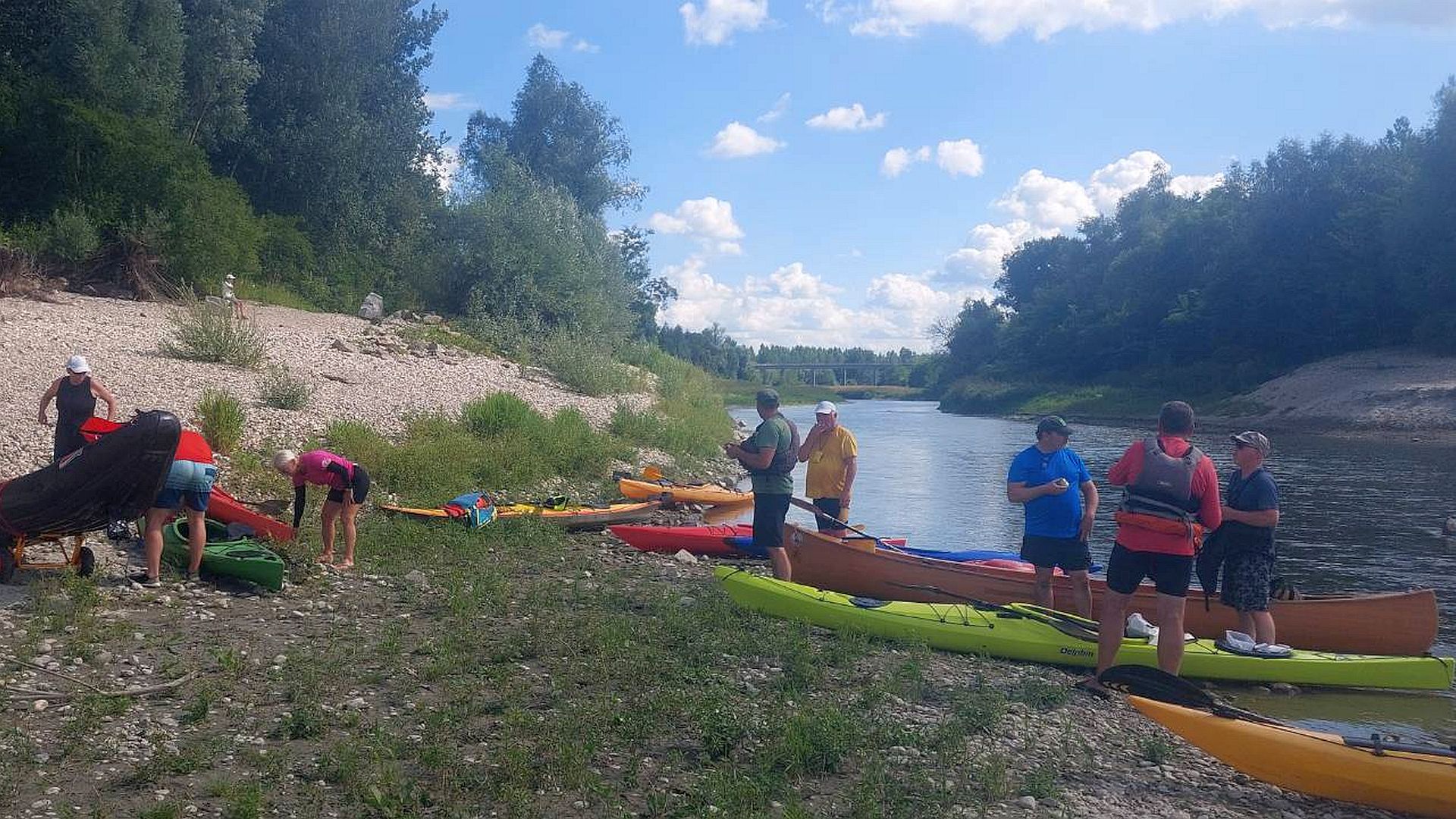 Kajak, Fluss Donau, Abschnitt Fischwanderhilfe Ottensheim Innbach Mündung in die Donau 🛶 LFC