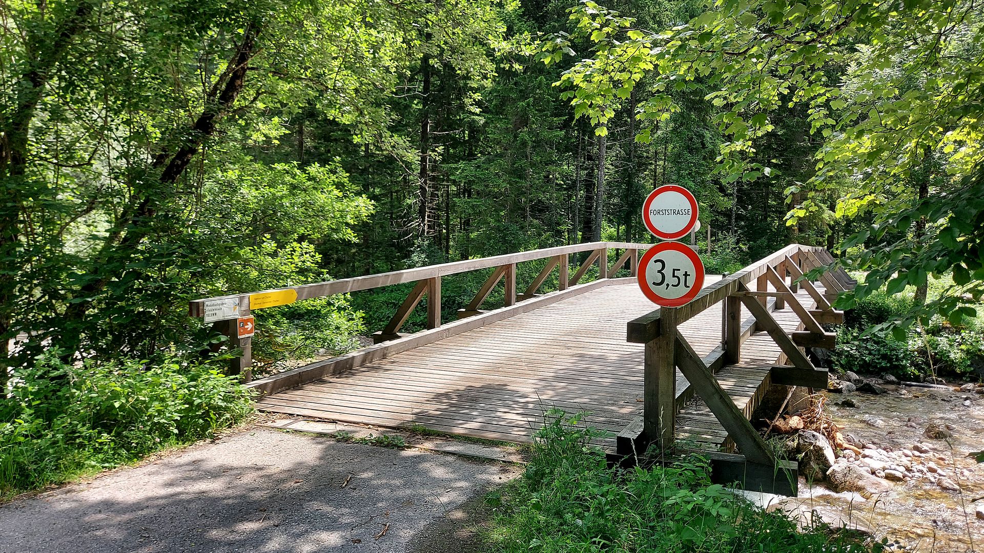 Kajak, Fluss Ybbs, Abschnitt Langau - Lunz Einstieg bei Langau 