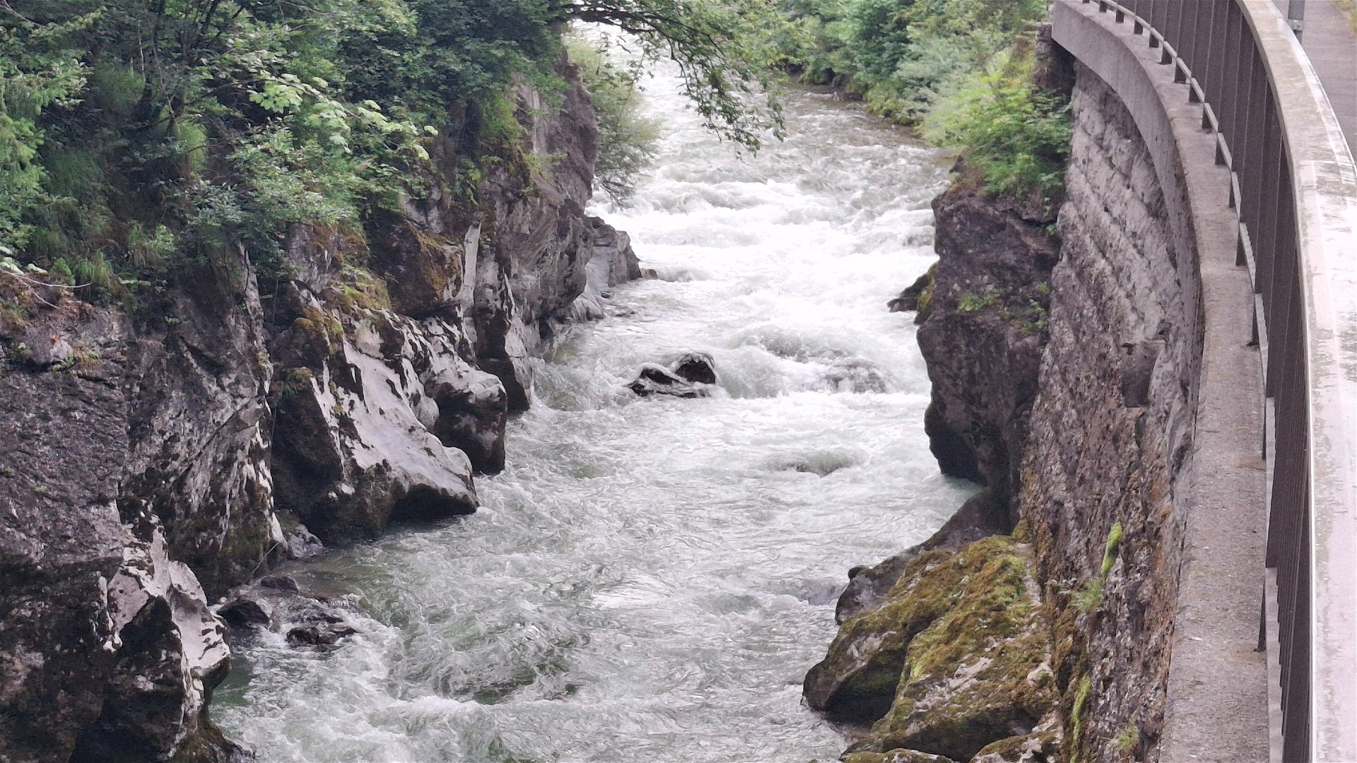 Kajak, Fluss Lammer, Abschnitt Voglauerschlucht Einfahrt Voglauerschlucht 