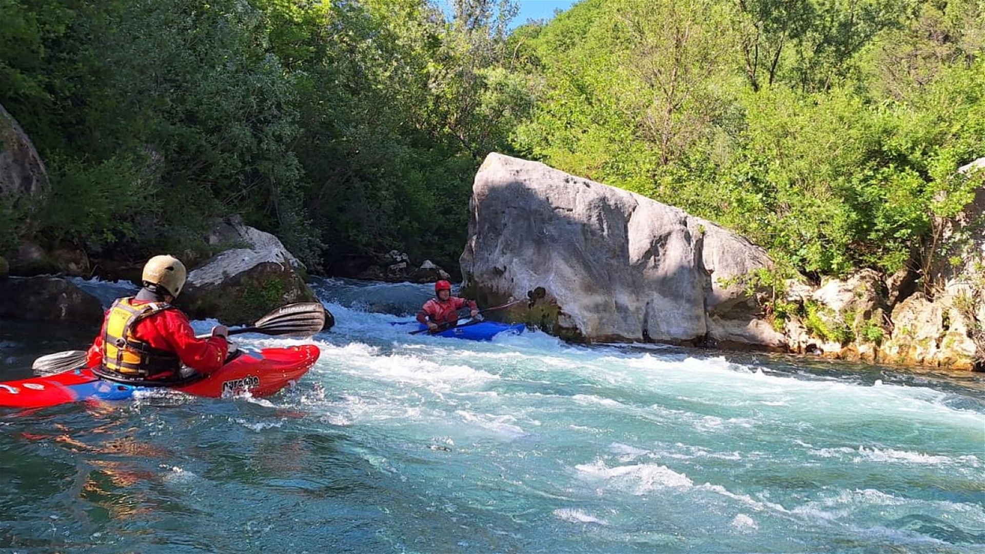 Kajak, Fluss Cetina, Abschnitt Slime - Radmanove Mlinice (Untere) letzte Stelle 