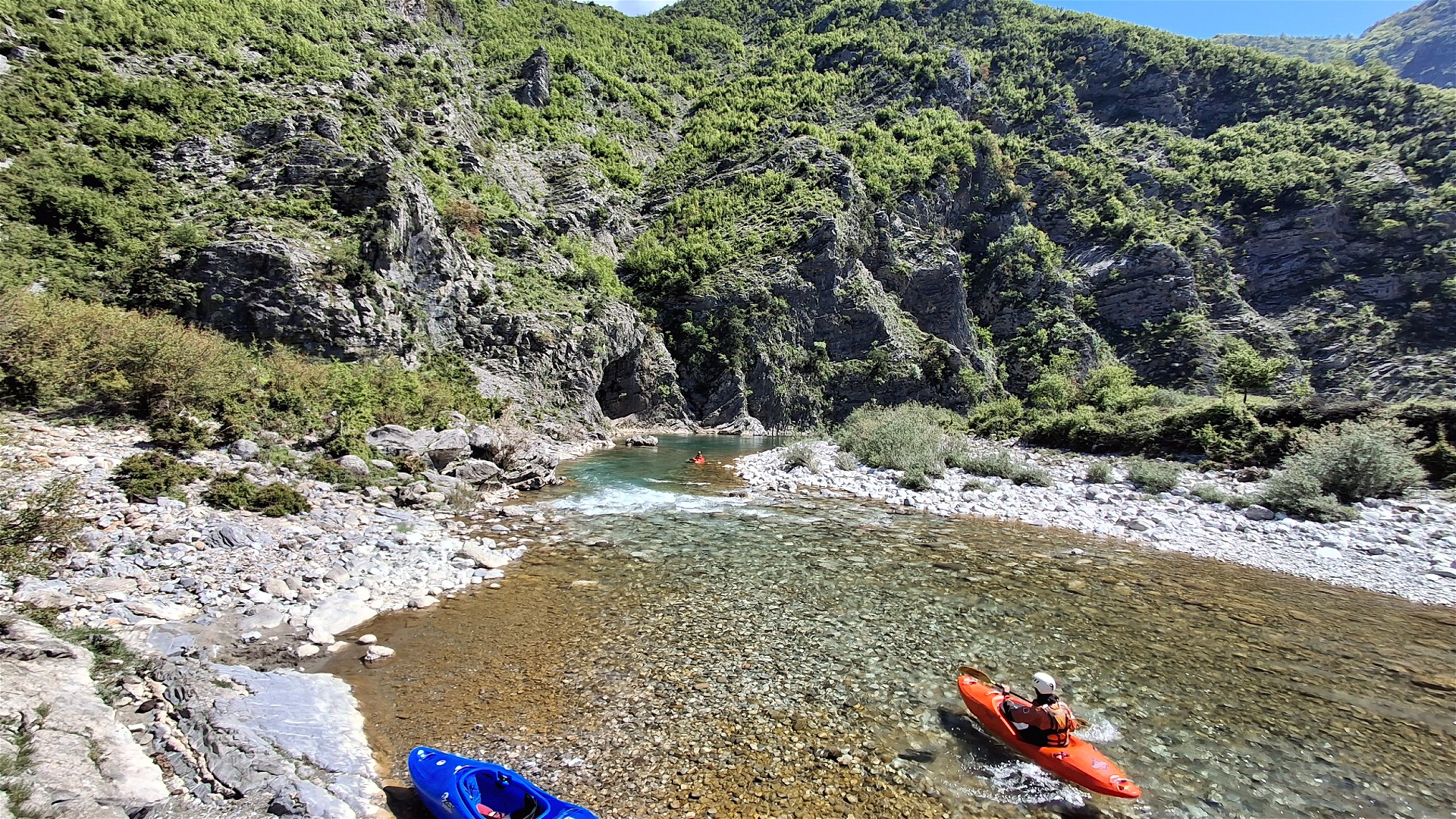 Kajak, Fluss Kir, Abschnitt Prekal - Canyon glasklar 