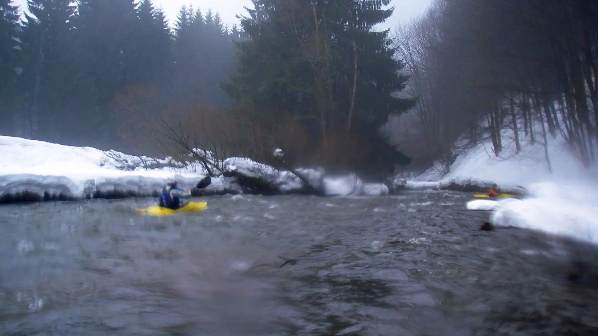 Kajak, Fluss Tettau, Abschnitt Schauberg - Pressig so siehts meistens aus 