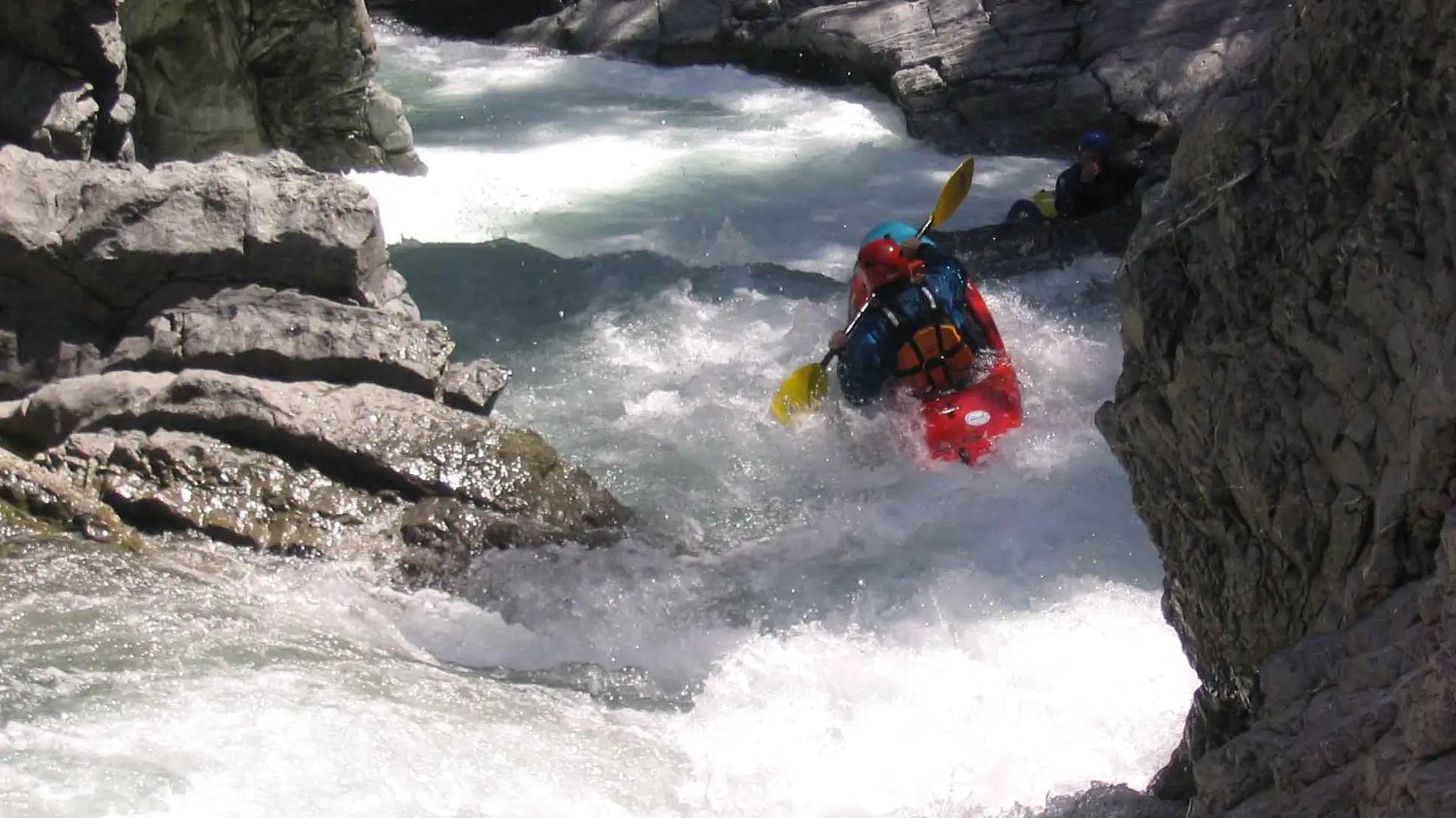 Kajak, Fluss Lech, Abschnitt Warth - Steeg (Lechschlucht) das Turmzimmer 