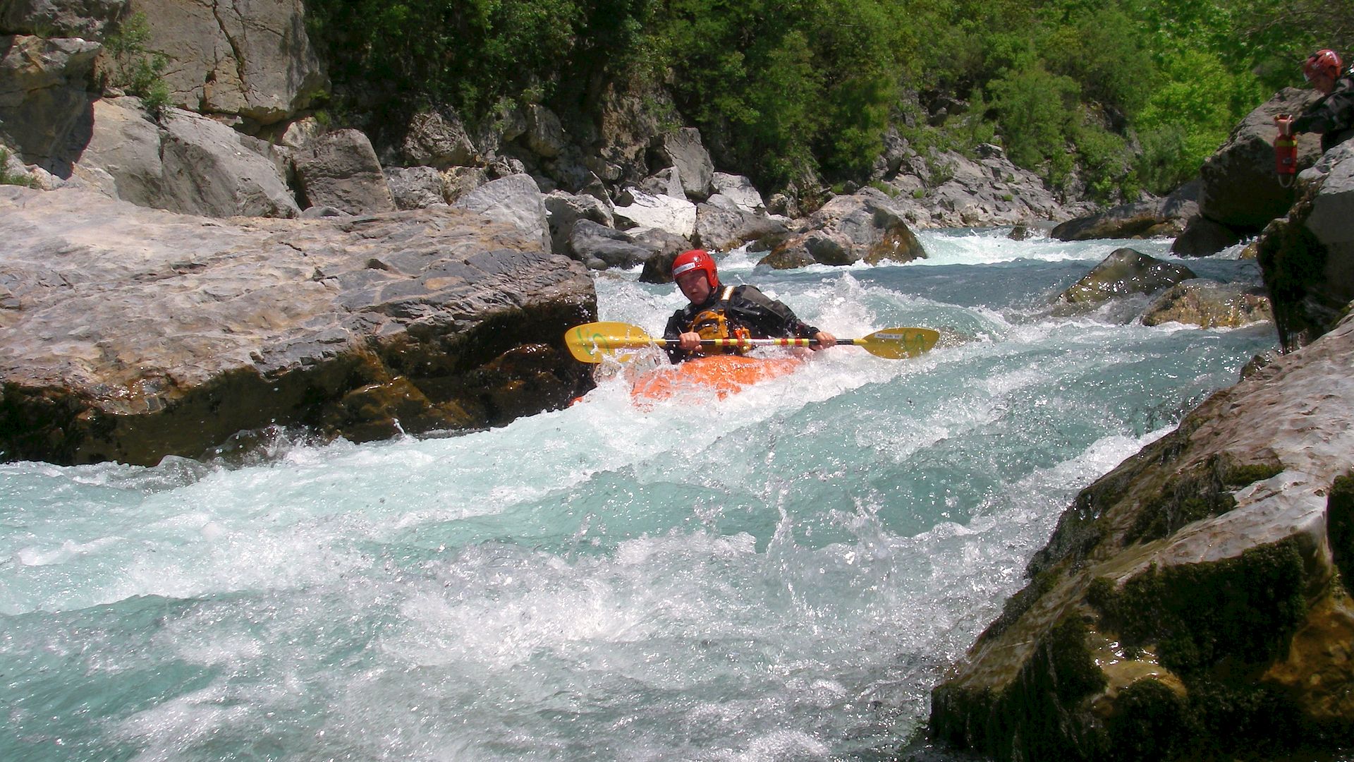 Kajak, Fluss Alara, Abschnitt Kemer Köprü - Alara Han (Große Schlucht) schöne Passagen 🛶 Peter F.