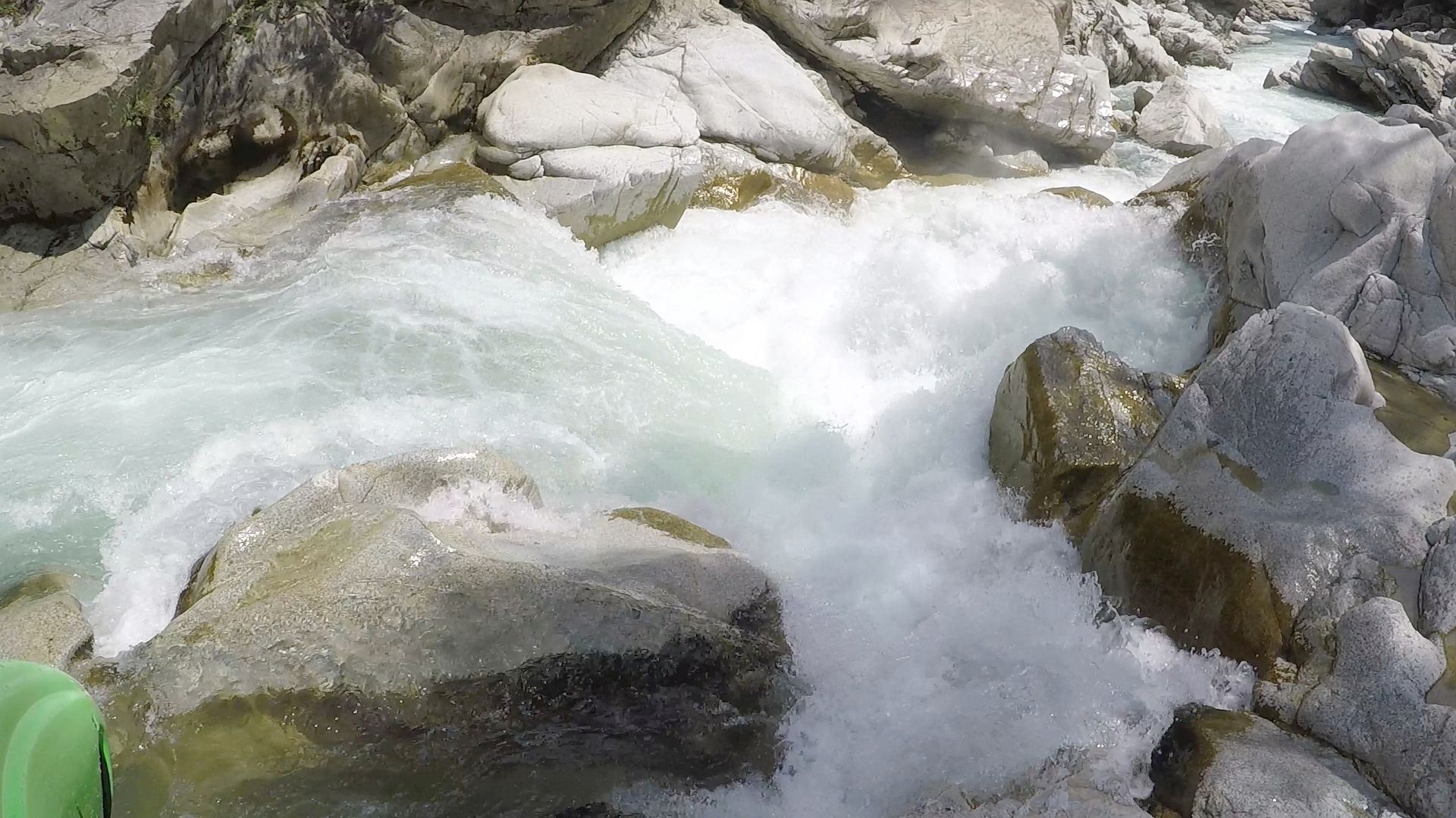 Kajak, Fluss Rienz, Abschnitt Mühlbach - Putzerhof (Obere Rienzschucht)