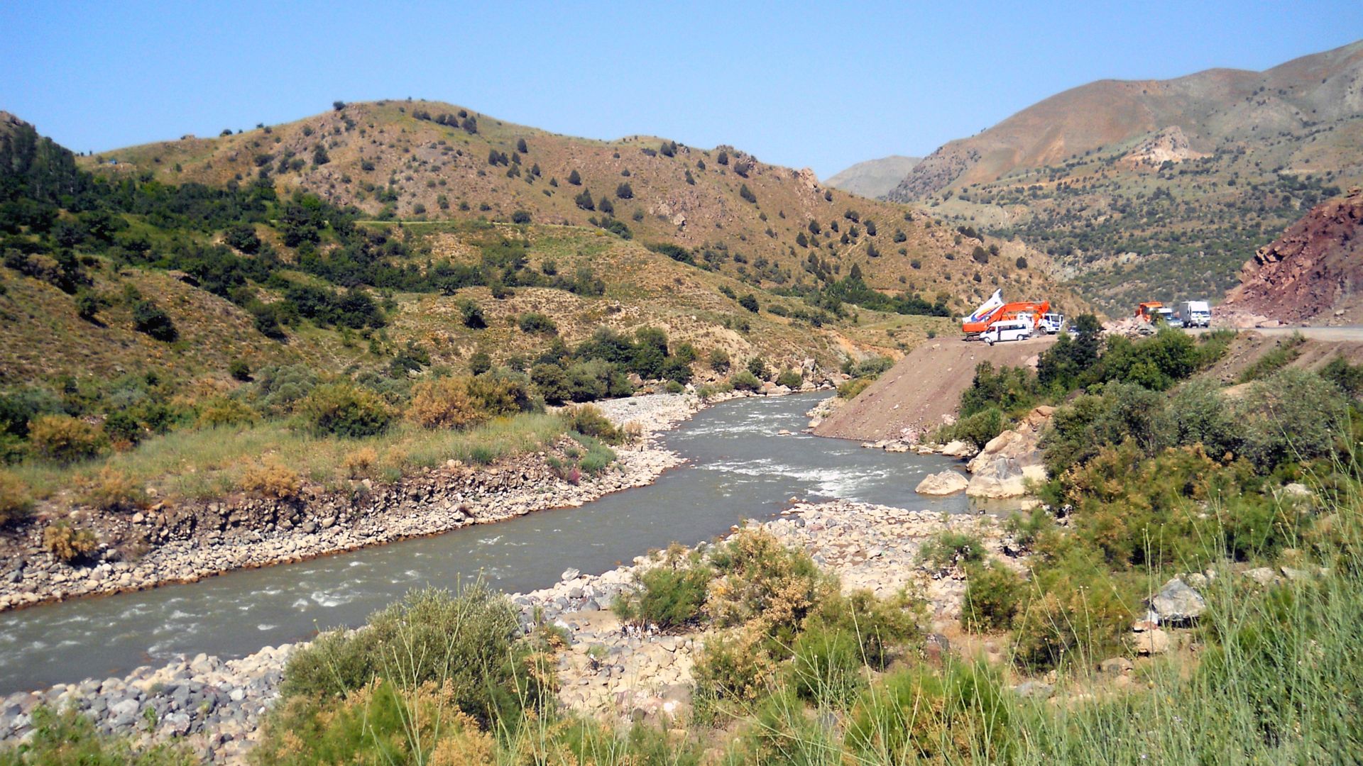 Kajak, Fluss Zab, Abschnitt Albayrak - Oğulcul (Oberlauf)