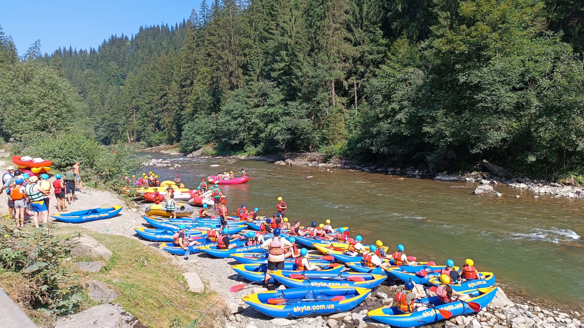 Kajak, Fluss Schwarzer Cheremosh, Abschnitt Zelene - Krasnyk
