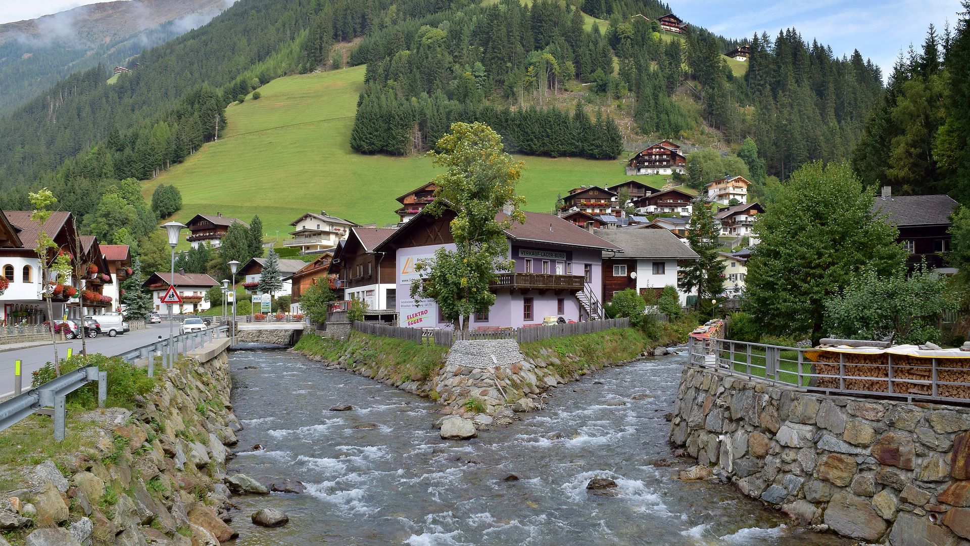 Kajak, Fluss Villgratenbach, Abschnitt Außervillgraten - Sillian