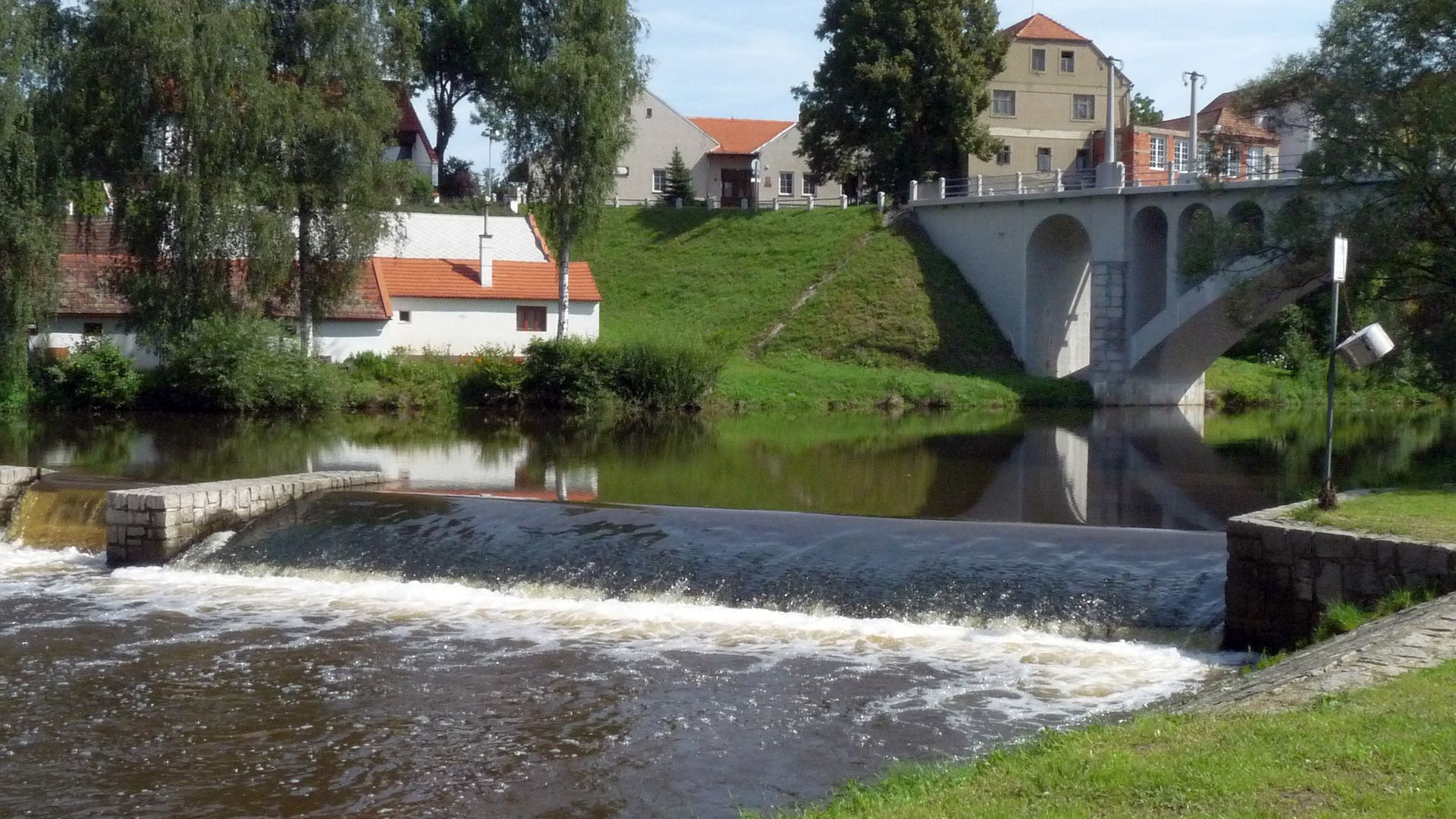 Kajak, Fluss Maltsch (Malše), Abschnitt Římov - Budweis (Unterlauf)