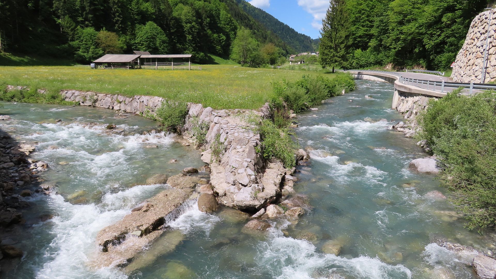 Kajak, Fluss Selška Sora, Abschnitt Zali Log - Železniki (Oberlauf)